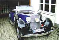 Mercedes-Benz 290 D Bauj. 1936, wurde in 6 Jahren toprestauriert. Das Fahrzeug ist ein Filmauto von Curd Jrgens.